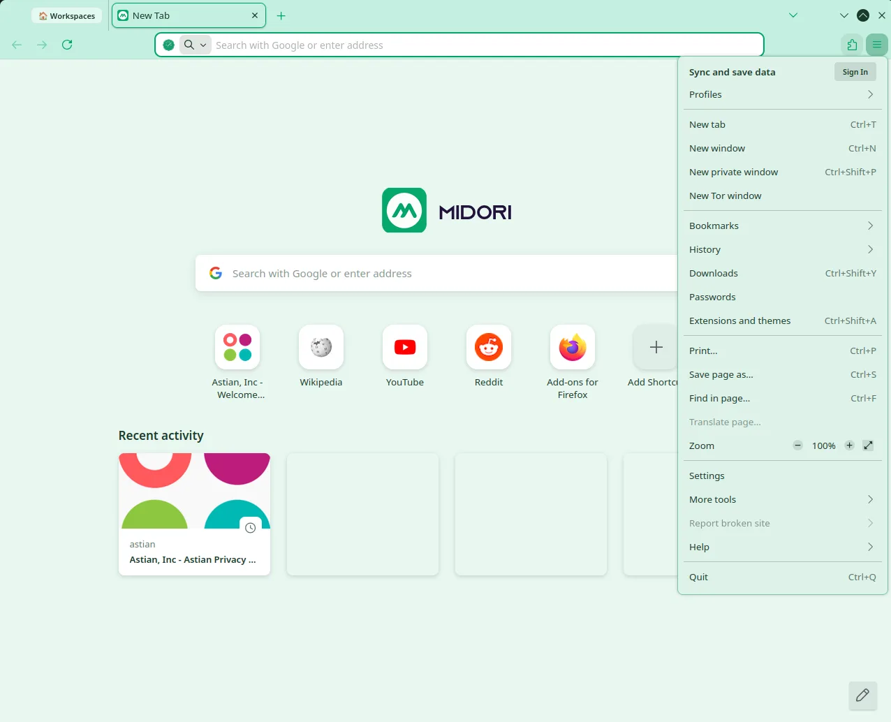 Anonymity and privacy comes to Midori 11.6.3 1 Tor Windows