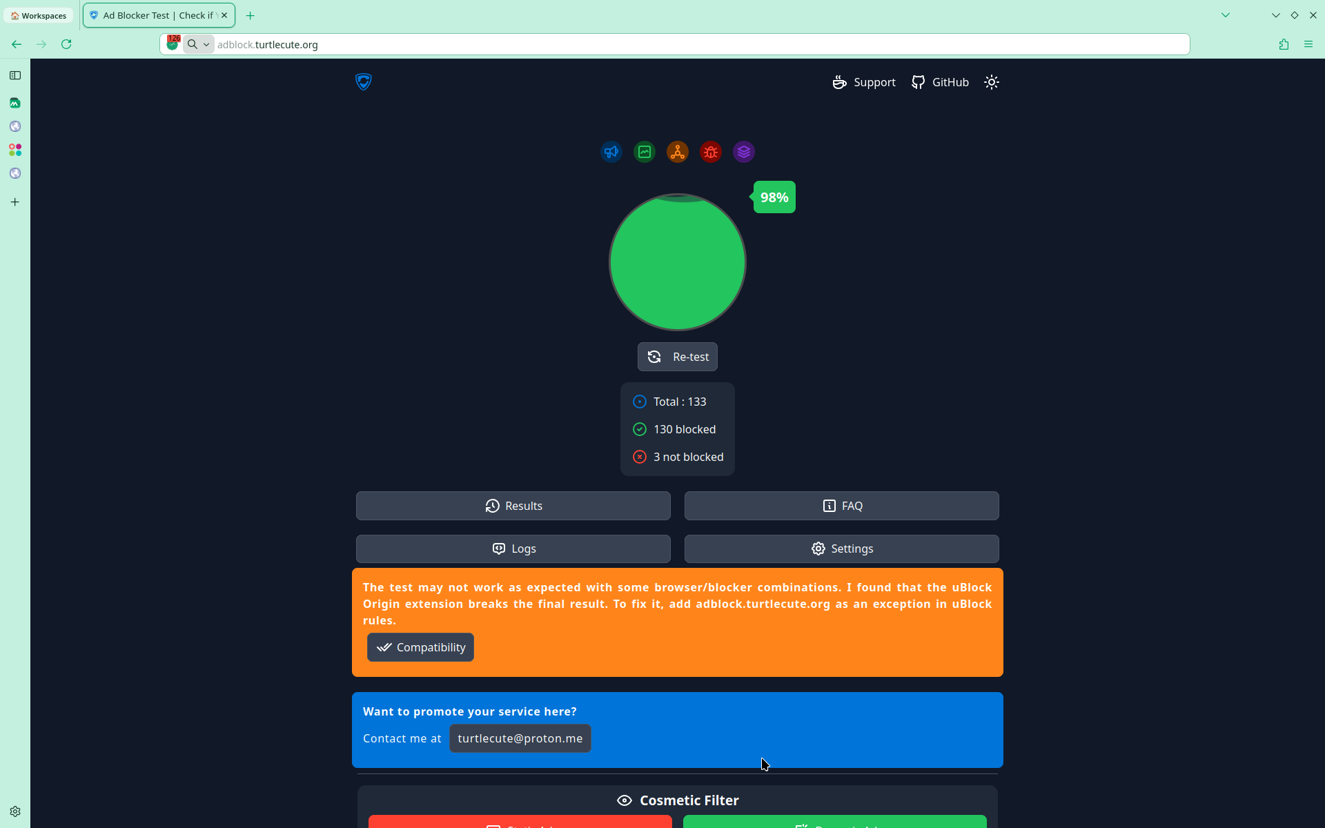 More improvements, more Midori Browser 11.6.5 2 Adblock Turcle