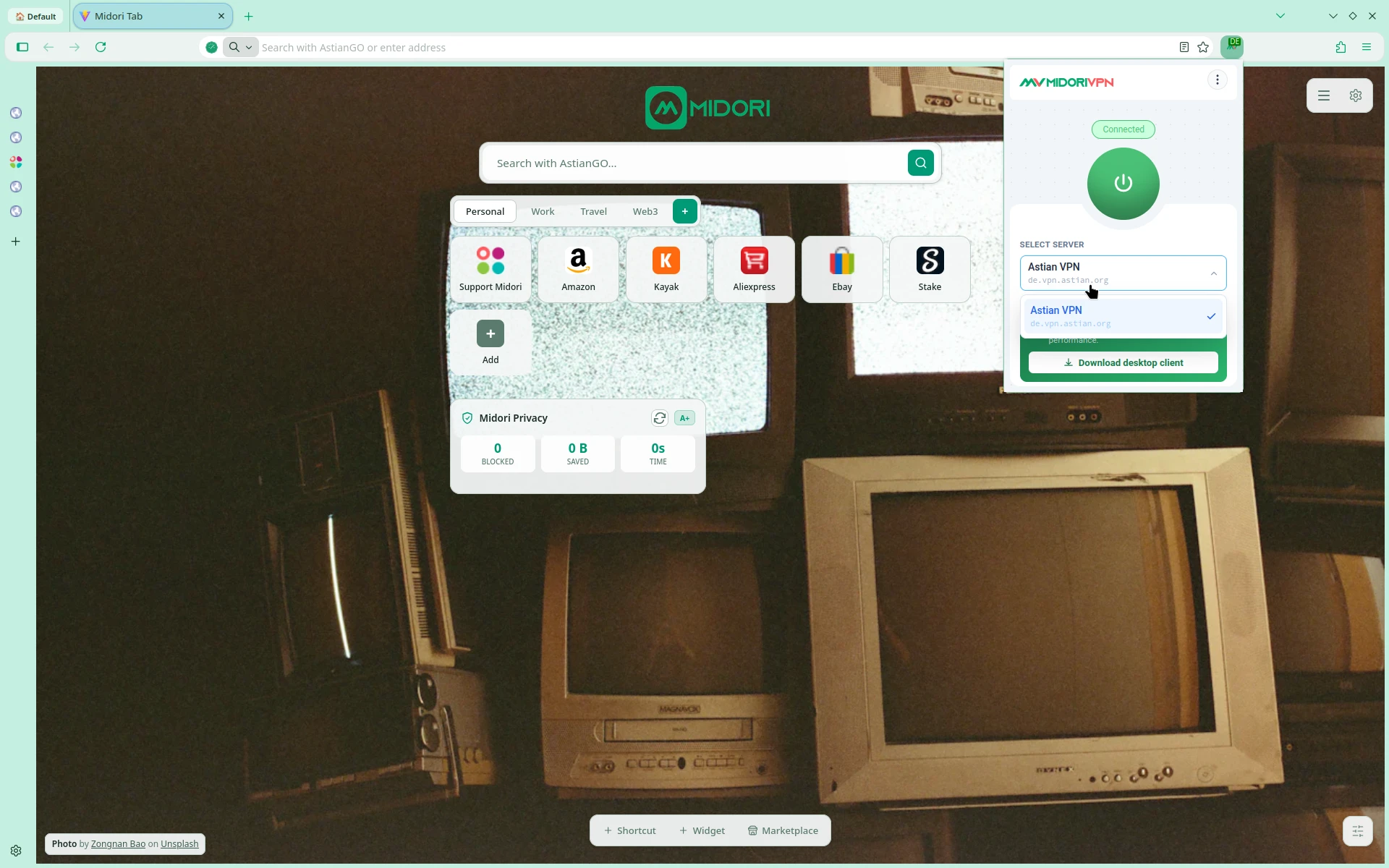 Midori 11.8.1 VPN