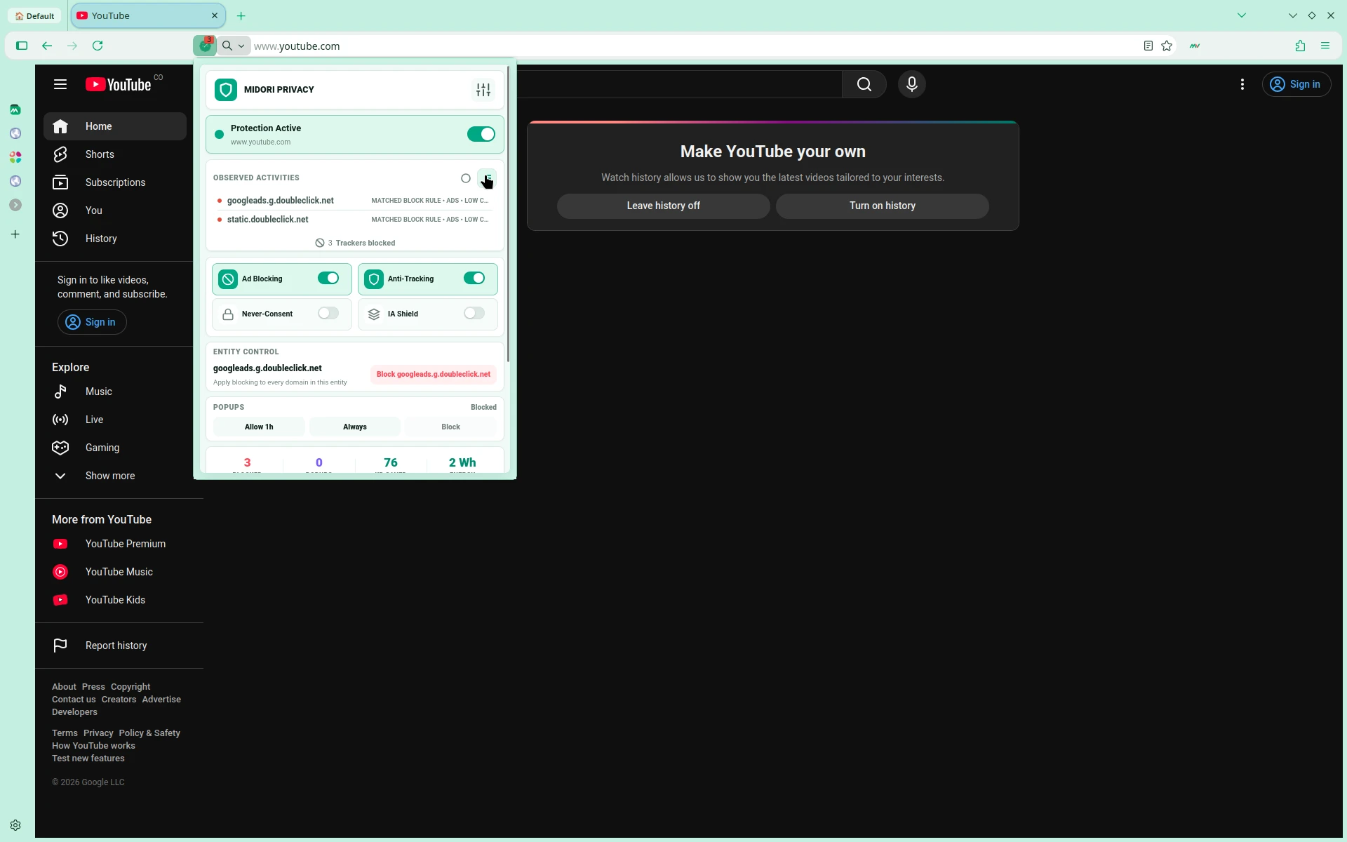 Midori Browser 11.8.1 include improvements in the adblock Midori Browser