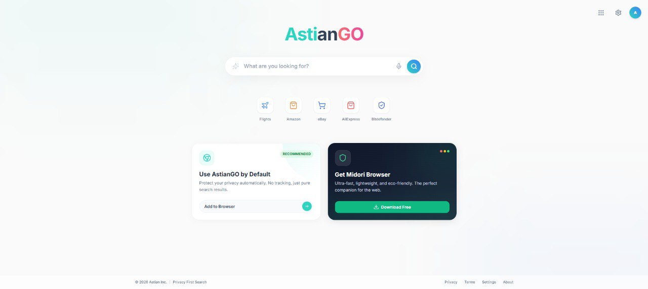AstianGO search engine